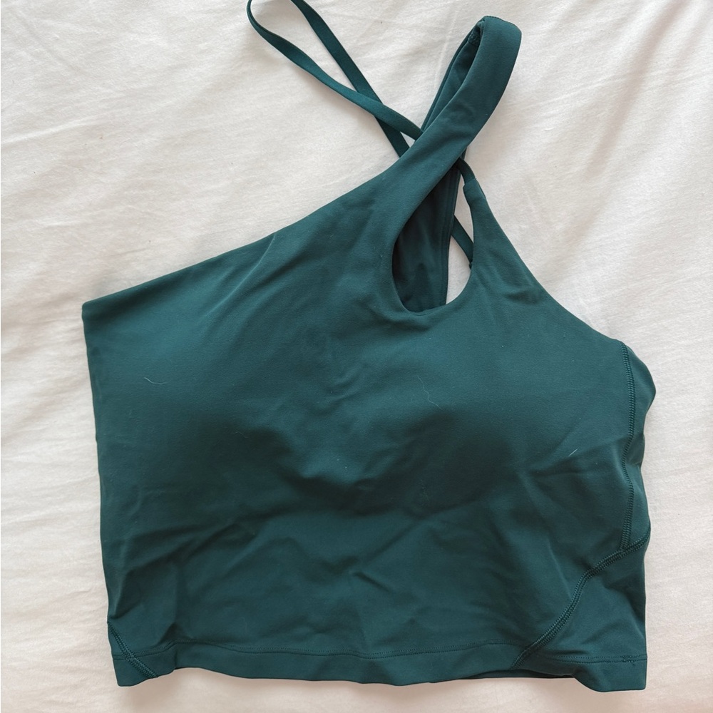 lululemon athletica Dark Green Asymmetrical Align Tank